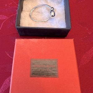 “Thistle & Bee” .925 Sterling Silver Key Ring. Unique Loop Design!